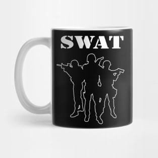 SWAT team in action Mug